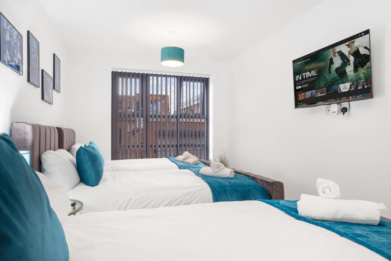 ברמינגהאם Ebra Stays - Choice Of 2 Or 3 Individual Beds - Luxury New Build Apartment ✪ City Centre, Digbeth ✓ Smart Tv'S & Large Corner Sofa - מראה חיצוני תמונה