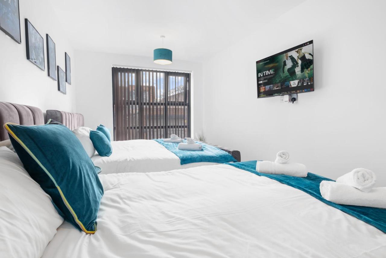 ברמינגהאם Ebra Stays - Choice Of 2 Or 3 Individual Beds - Luxury New Build Apartment ✪ City Centre, Digbeth ✓ Smart Tv'S & Large Corner Sofa - מראה חיצוני תמונה